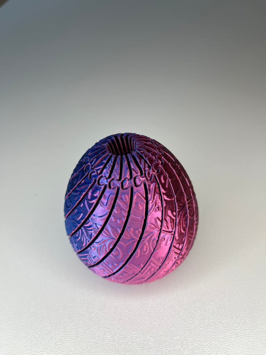 Intricate Twisty Easter Egg Fidget — 12 or 20 Slice | Adult Desk Toy | 3D Printed