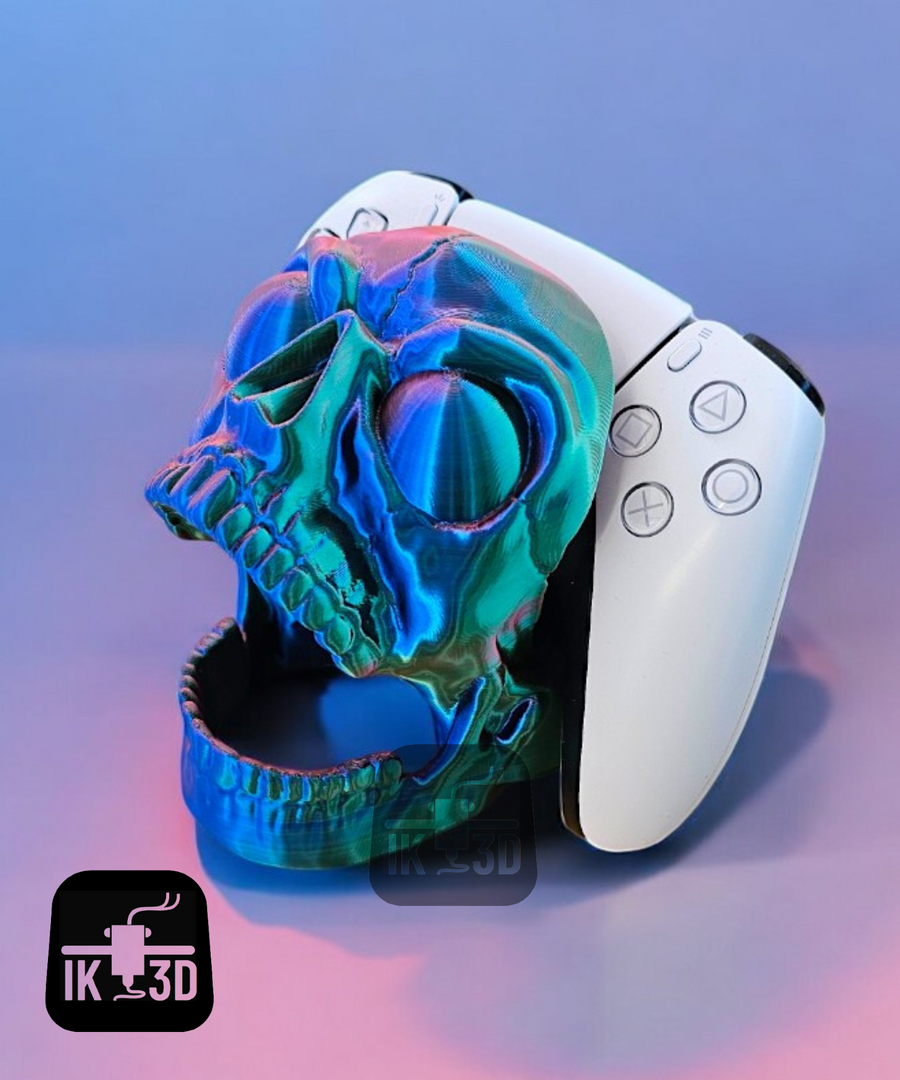 Terrifying Screaming Skull Wall Mount for Controllers