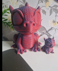 Iconic Baby Dragon 3D Printed Figurine - Whimsical Fantasy Decor & Gift