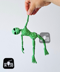 Flexi Alien Articulated Figurine - Multicolour Poseable Alien Desk & Shelf Decor