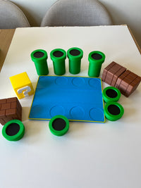 Super Mario Galaxy Collectible Figure Display Stand – 3D Printed Shelf Organiser