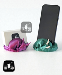 Cute Sleepy Dragon Phone Stand & Business Card Holder Desk Organizer