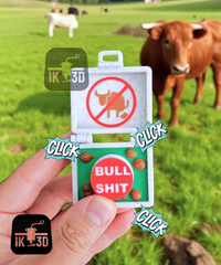 Bullshit Briefcase Clicker Toy - Funny Office Desk Fidget & Meeting Stress Relief