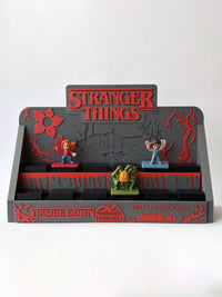 Happy Meal Collectible Figure Display Stand Compatible with Stranger Things – 3D Printed Shelf Organiser