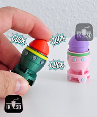 Wasteland Miniature Bomb Clicker Fidget Toy - PLA Desk Decor