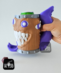 Mimic Treasure Chest Monster Dice Tower & Can Cooler for RPG Gaming