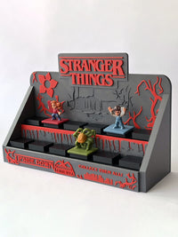 Happy Meal Collectible Figure Display Stand Compatible with Stranger Things – 3D Printed Shelf Organiser