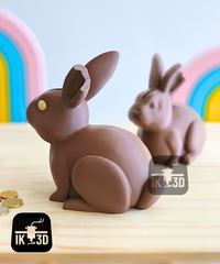 Easter Chocolate Bunny Piggy Bank - Decorative Savings Gift for Kids & Adults