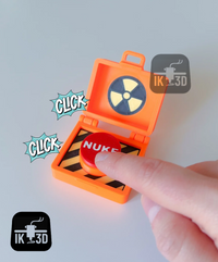 Nuke Briefcase Fidget Clicker - Red Button Gaming Desk Toy