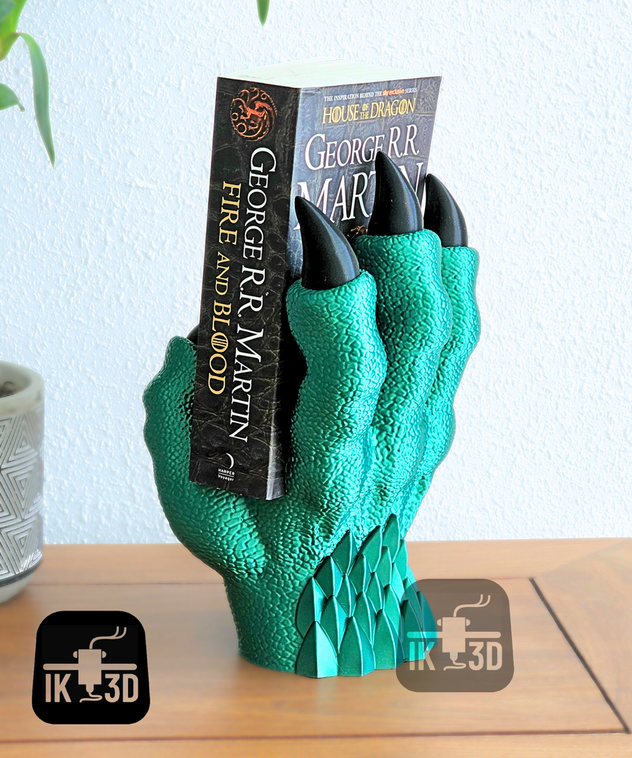 Fantasy Dragon Claw Book Stand - Realistic Gothic Book & Tablet Holder