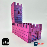 Medieval Foldable PLA Watchtower Dice Tower for Tabletop RPGs & Storage