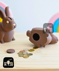 Easter Chocolate Bunny Piggy Bank - Decorative Savings Gift for Kids & Adults