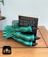 Fantasy Dragon Claw Book Stand - Realistic Gothic Book & Tablet Holder