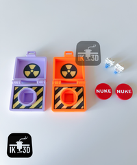 Nuke Briefcase Fidget Clicker - Red Button Gaming Desk Toy