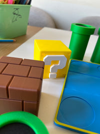 Super Mario Galaxy Collectible Figure Display Stand – 3D Printed Shelf Organiser