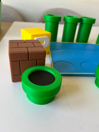 Super Mario Galaxy Collectible Figure Display Stand – 3D Printed Shelf Organiser