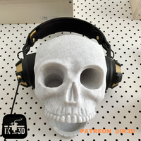 Dark Skull Headset & Gaming Controller Stand | Pen Holder Desk Organizer