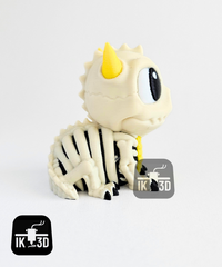 Cute Spooky Baby Dragon Skeleton Figurine | 3D Printed Halloween & Goth Decor
