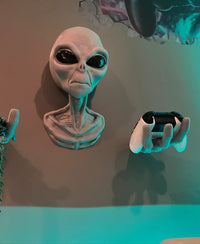 Cosmic Horror Gaming Headset & Controller Wall Mount Display Space Monster