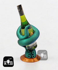 Deep Sea Octopus Tentacle Wine Bottle Holder - Nautical Ocean Decor Sculpture
