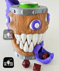 Mimic Treasure Chest Monster Dice Tower & Can Cooler for RPG Gaming