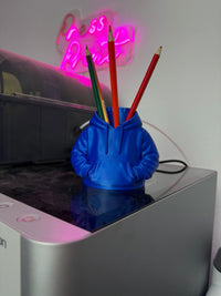 3D Printed Hoodie Pen Holder | Fun Puffer Jacket Desk Organizer