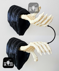 Haunting Grim Reaper Wall Mount Gaming Headset & Controller Holder