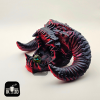 Imposing Horned Demon Head Dice Tower for Fantasy Tabletop RPGs Horned Demon Dice Tower