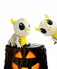 Baby Dragon Skeleton Figurine - AI generated