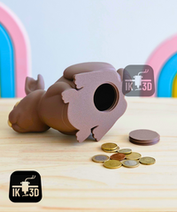 Easter Chocolate Bunny Piggy Bank - Decorative Savings Gift for Kids & Adults