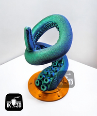 Deep Sea Octopus Tentacle Wine Bottle Holder - Nautical Ocean Decor Sculpture