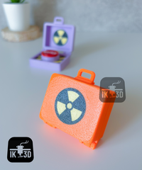 Nuke Briefcase Fidget Clicker - Red Button Gaming Desk Toy