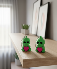 Baby Dragon Valentine's Day Figurine - AI generated