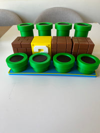 Super Mario Galaxy Collectible Figure Display Stand – 3D Printed Shelf Organiser