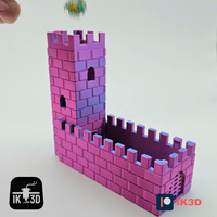 Medieval Foldable PLA Watchtower Dice Tower for Tabletop RPGs & Storage