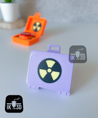 Nuke Briefcase Fidget Clicker - Red Button Gaming Desk Toy