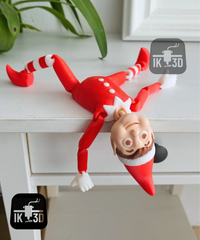 Flexi Elf on a Ledge: Articulated Happy & Angry Posable Elf Decor