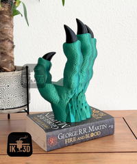 Fantasy Dragon Claw Book Stand - Realistic Gothic Book & Tablet Holder
