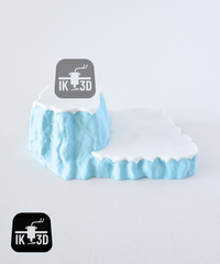 Mini Flexi Articulated Killer Penguin & Sea Lion 3D Printed Desk Diorama