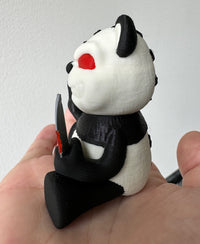 Naughty Panda Flipping the Bird Figurine | Funny PLA Middle Finger Desk Decor