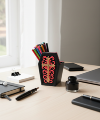 Coffin Pen Holder Multiparts - AI generated