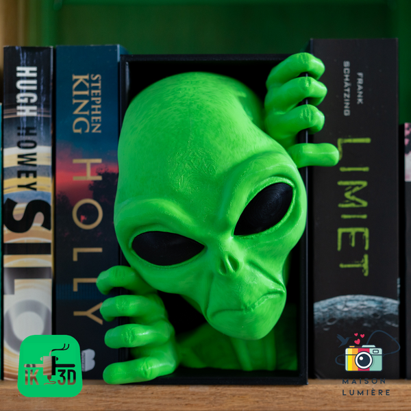 Sci-Fi Horror Book Nook | Cosmic Thriller Shelf Decor & Display Art Galactic horror collectible