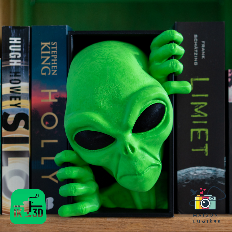 Sci-Fi Horror Book Nook | Cosmic Thriller Shelf Decor & Display Art Galactic horror collectible