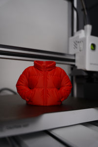 Stylish Puffer Jacket Pen Holder - 3D Printed Desk Organizer for Stationery