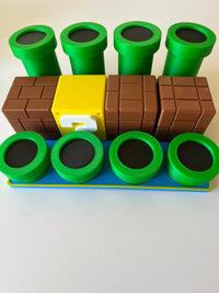 Super Mario Galaxy Collectible Figure Display Stand – 3D Printed Shelf Organiser