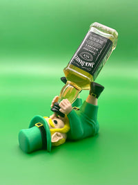 St. Patrick's Day Leprechaun Mini Alcohol Bottle Holder - Festive Home Bar Decor