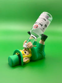 St. Patrick's Day Leprechaun Mini Alcohol Bottle Holder - Festive Home Bar Decor