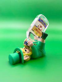 St. Patrick's Day Leprechaun Mini Alcohol Bottle Holder - Festive Home Bar Decor