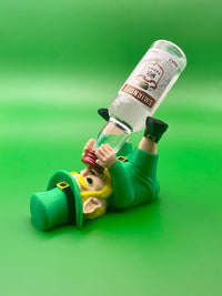 St. Patrick's Day Leprechaun Mini Alcohol Bottle Holder - Festive Home Bar Decor