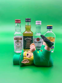 St. Patrick's Day Leprechaun Mini Alcohol Bottle Holder - Festive Home Bar Decor